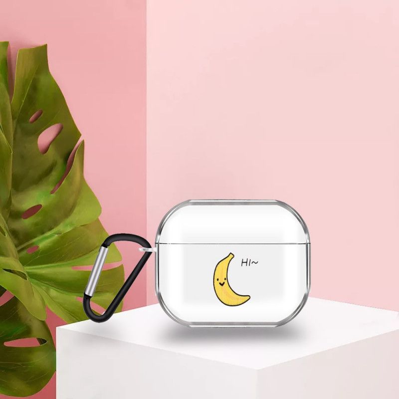 Coque Airpods Pro Silicone Transparent Série Fruits