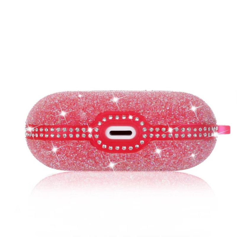 Coque Airpods Pro Strass Diamants Avec Mousqueton