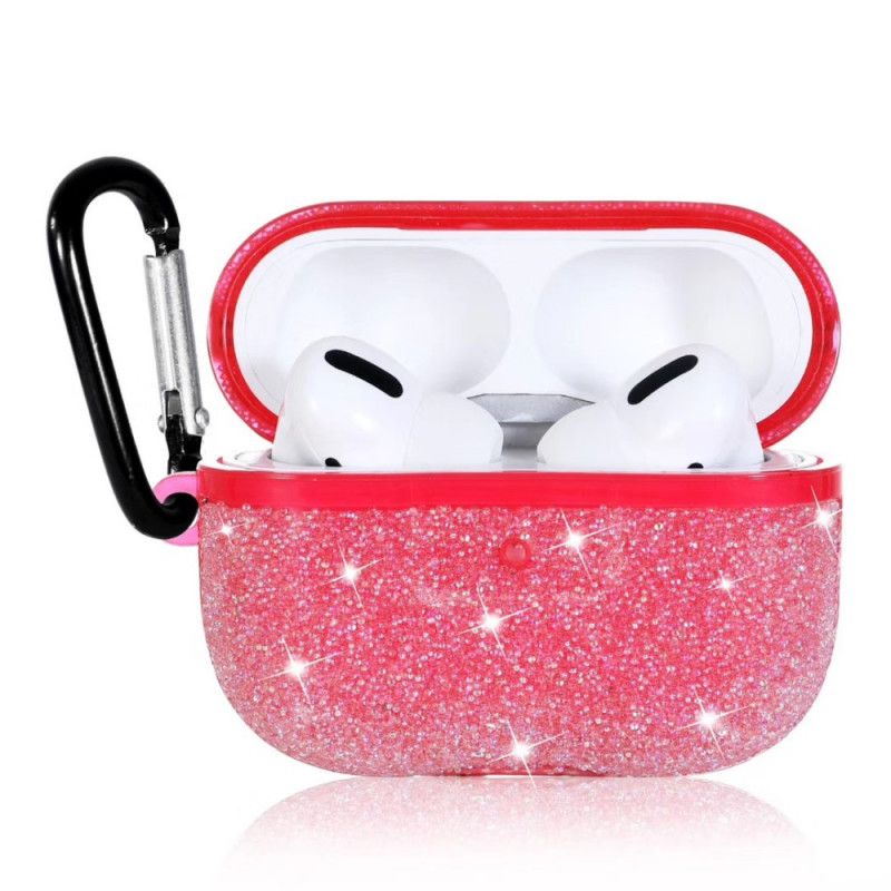 Coque Airpods Pro Strass Diamants Avec Mousqueton