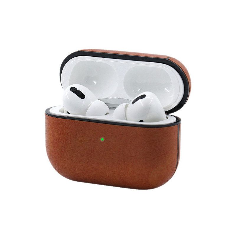 Coque Airpods Pro Style Cuir Avec Mousqueton