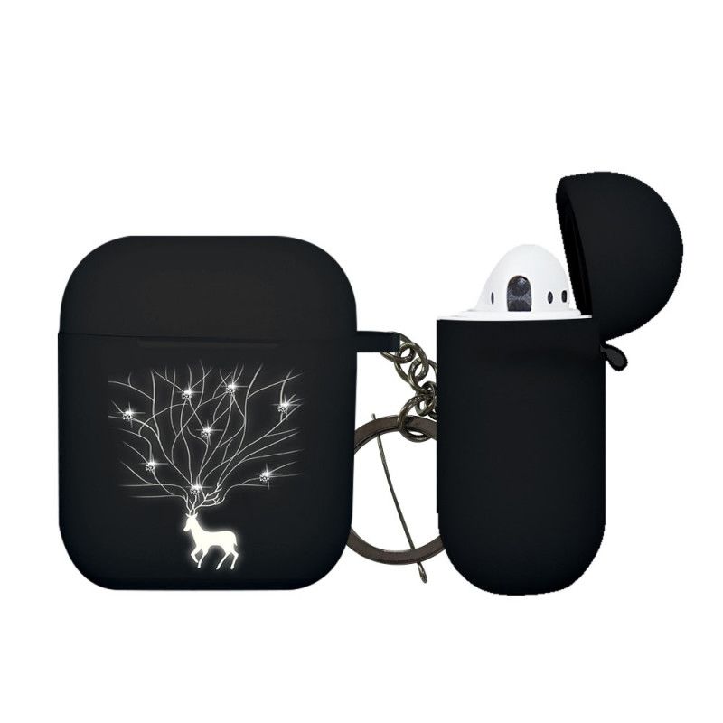 Coque Airpods Série Animal Diamant Nxe Avec Mousqueton