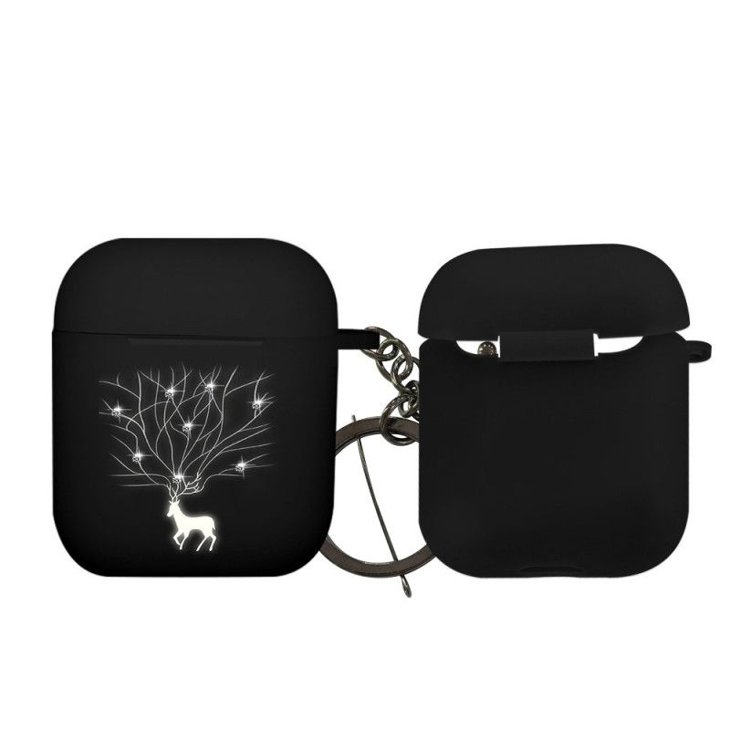 Coque Airpods Série Animal Diamant Nxe Avec Mousqueton