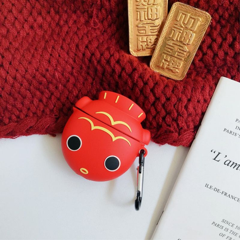 Coque Airpods Série Nouvel An Chinois Avec Mousqueton