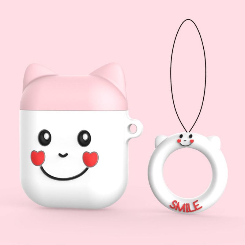 Coque Airpods Silcione Fun Ghost Bicolore