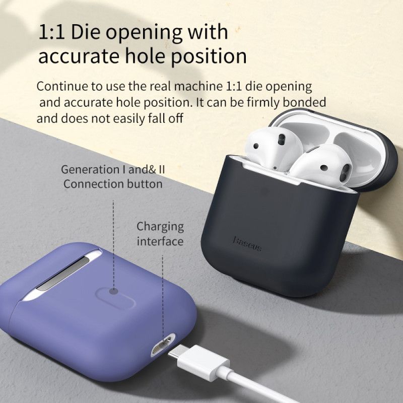 Coque Airpods Silicone Baseus