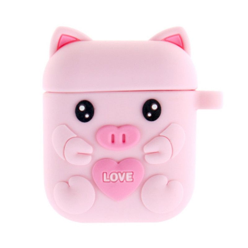 Coque Airpods Silicone Cochon Fun