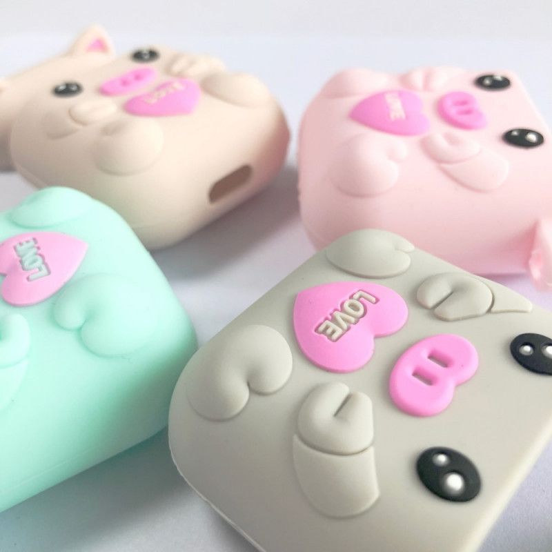 Coque Airpods Silicone Cochon Fun