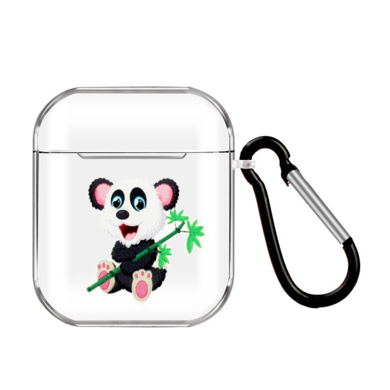 Coque Airpods Silicone Série Animaux Avec Mousqueton