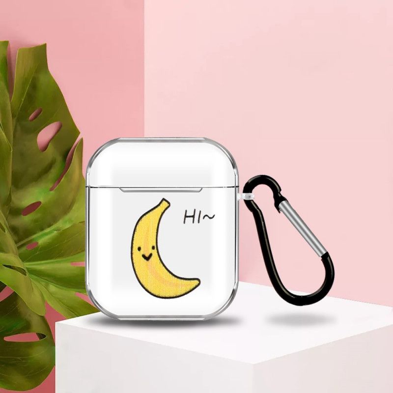 Coque Airpods Silicone Série Fruit Avec Mousqueton