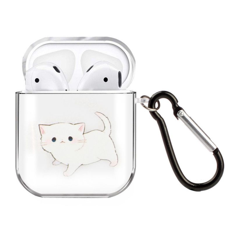 Coque Airpods Silicone Transparent Série Chat