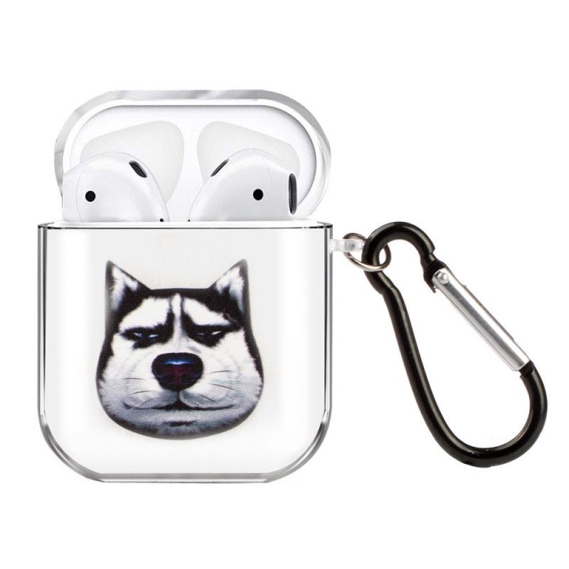 Coque Airpods Silicone Transparent Série Chien