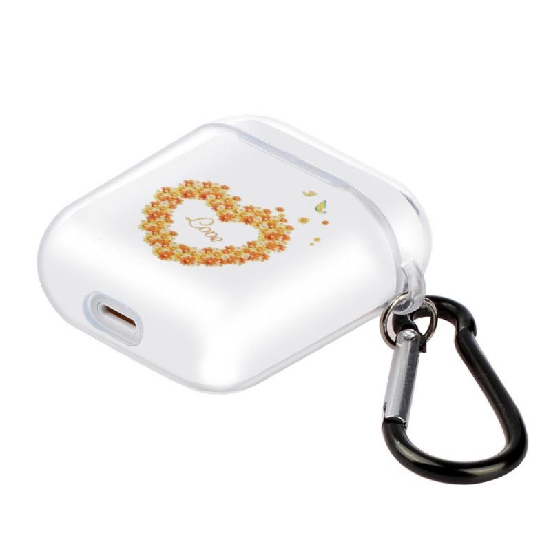 Coque Airpods Silicone Transparent Série Coeur