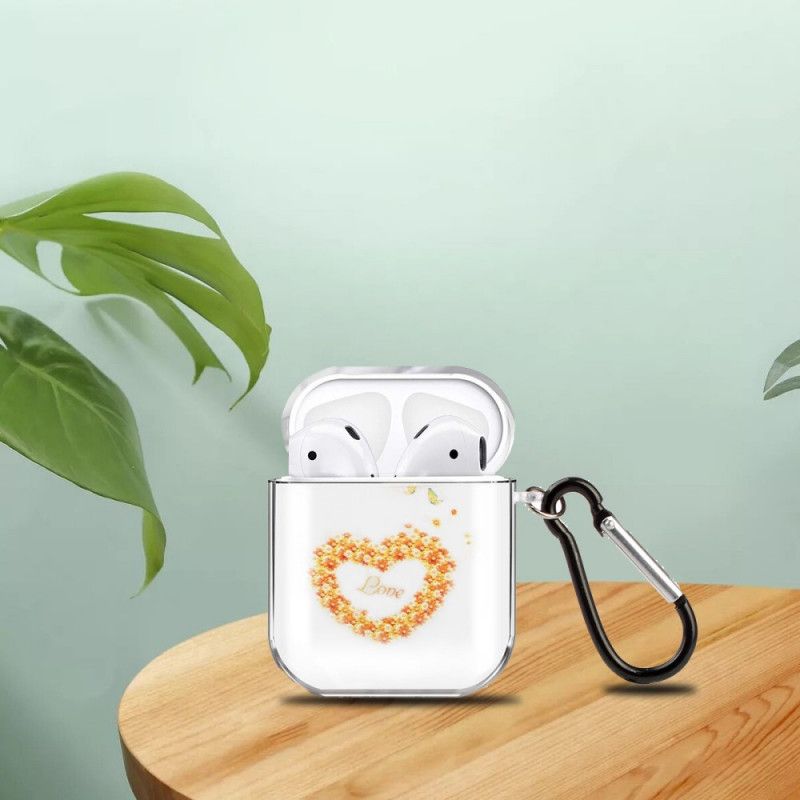 Coque Airpods Silicone Transparent Série Coeur