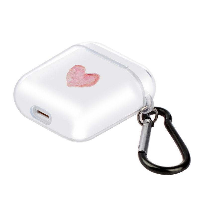 Coque Airpods Silicone Transparent Série Coeur