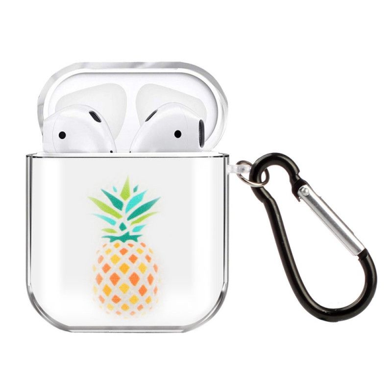 Coque Airpods Silicone Transparent Série Fruit