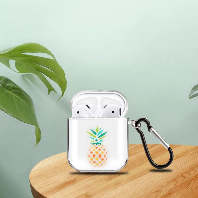 Coque Airpods Silicone Transparent Série Fruit