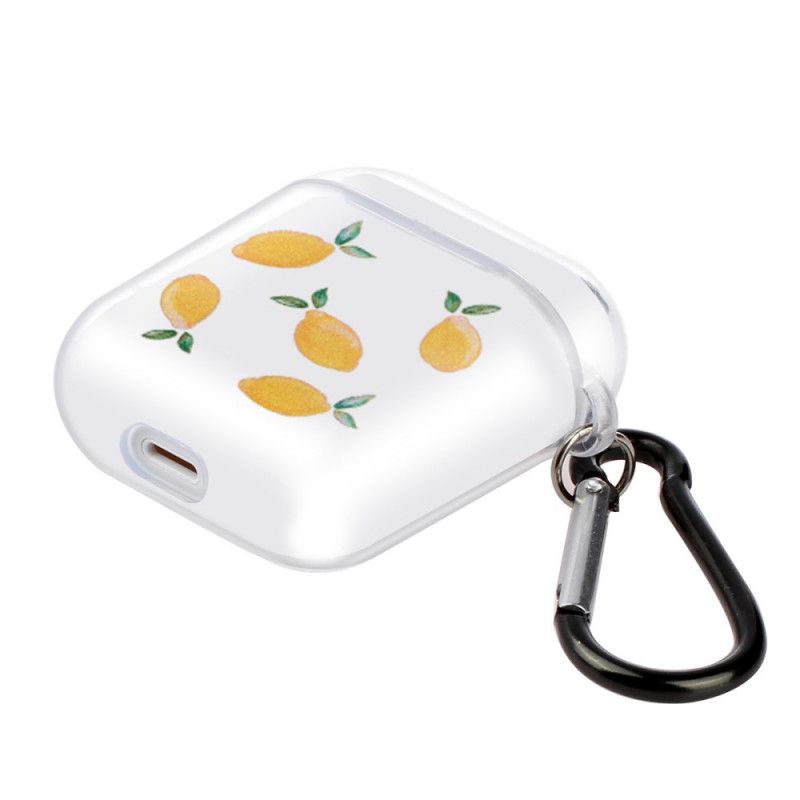 Coque Airpods Silicone Transparent Série Fruit