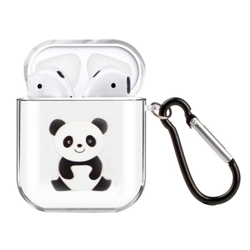 Coque Airpods Silicone Transparent Série Panda