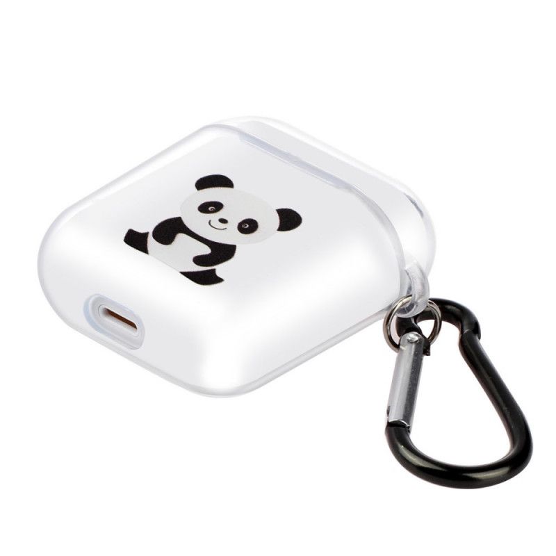 Coque Airpods Silicone Transparent Série Panda