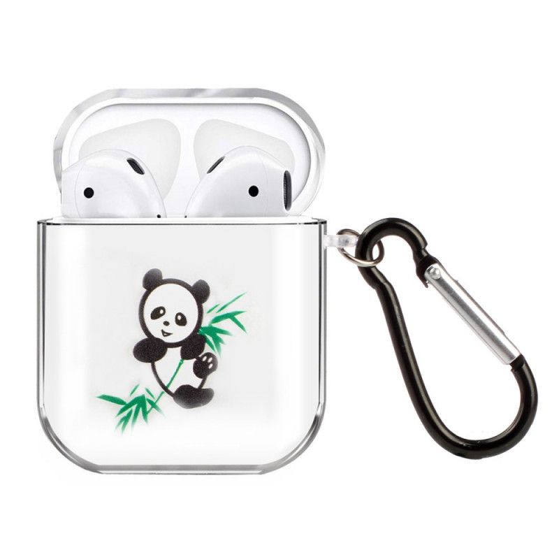 Coque Airpods Silicone Transparent Série Panda