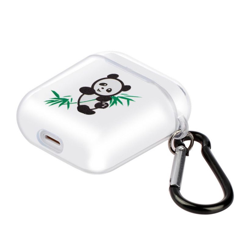 Coque Airpods Silicone Transparent Série Panda