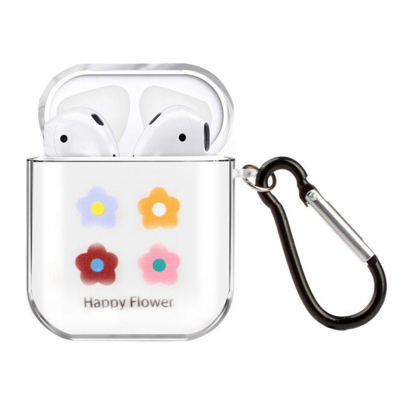 Coque Airpods Silicone Transparent Végétale