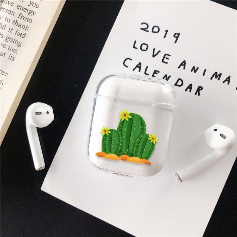 Coque Airpods Transparent Cactus