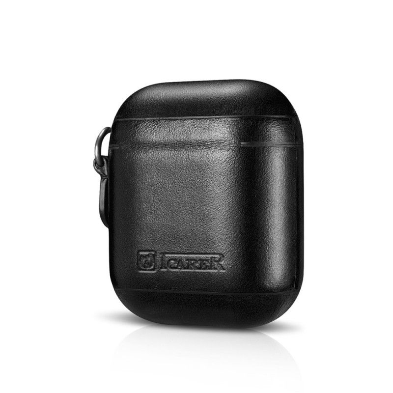 Coque Airpods Véritable Cuir Avec Lanière Icarer