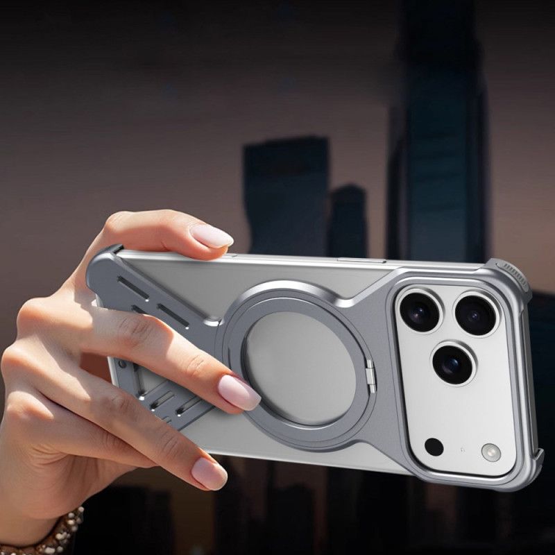 Coque Bumper iPhone 17 Pro MagSafe avec Support Rotatif