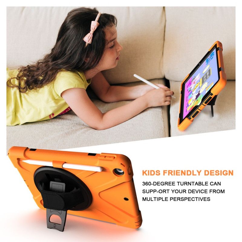 Coque iPad 10.2" (2020) (2019) Kids Support Mains Libres Et Sangle