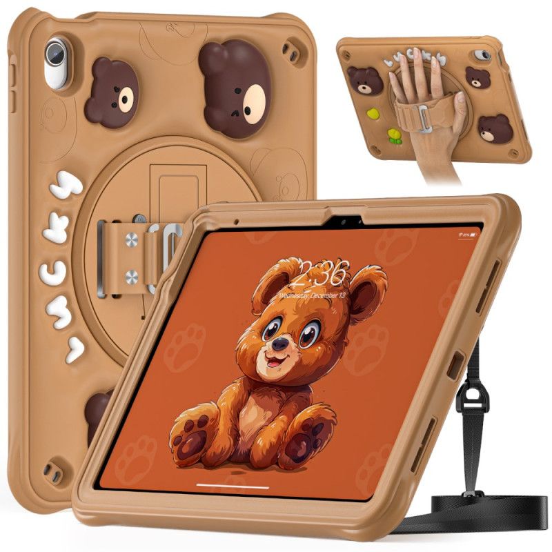 Coque iPad (2025) / 10.9 (2022) Kids Ours Sangle et Bandoulière