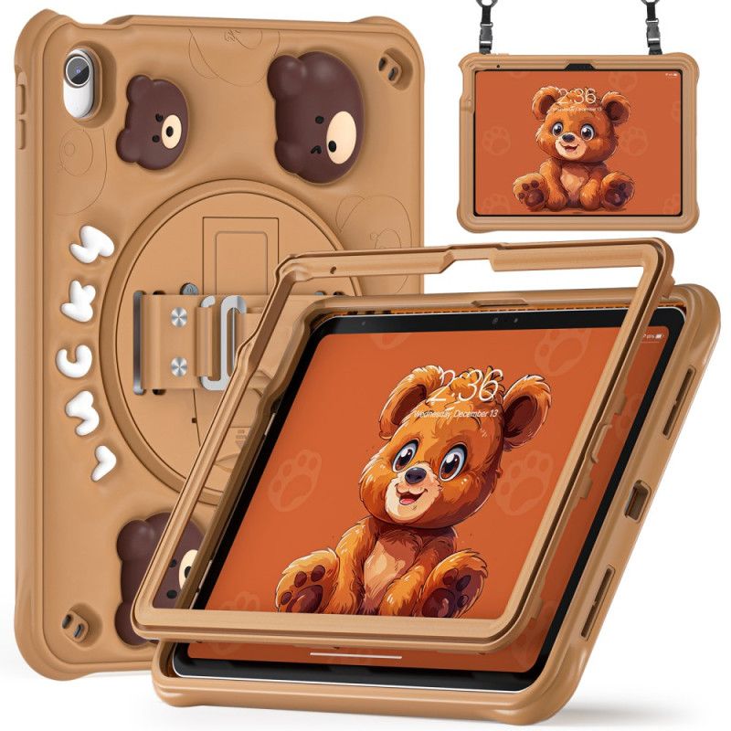 Coque iPad (2025) / 10.9 (2022) Kids Ours Sangle et Bandoulière