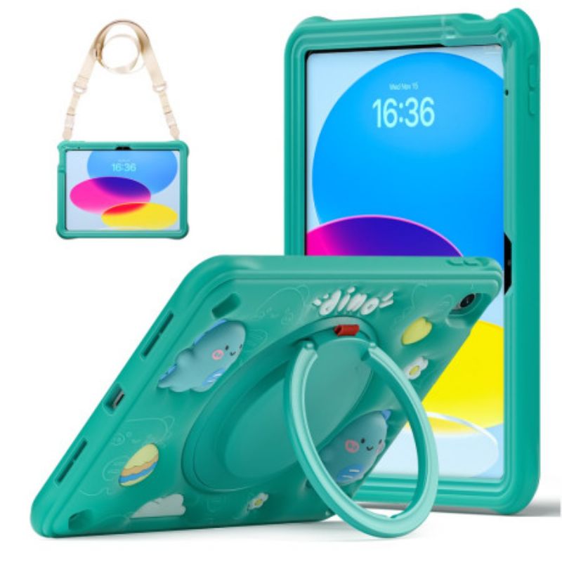 Coque iPad (2025) / 10.9 (2022) Multicouche à Bandoulière