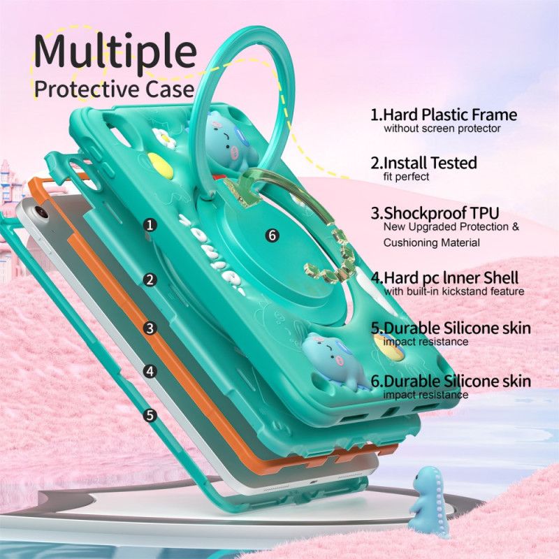 Coque iPad (2025) / 10.9 (2022) Multicouche à Bandoulière