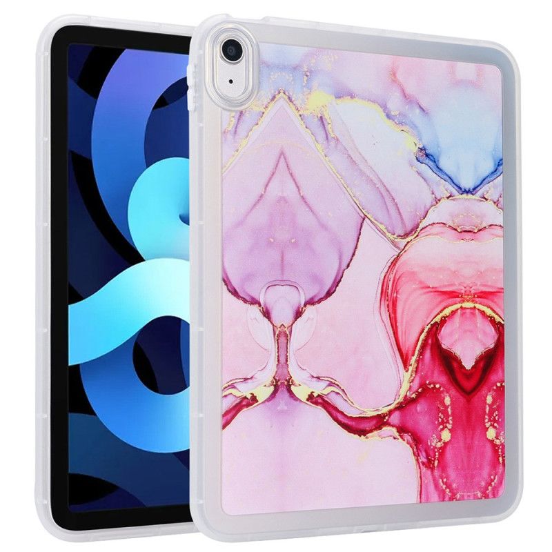 Coque iPad (2025) / 10.9 (2022) Silicone Design Marbre