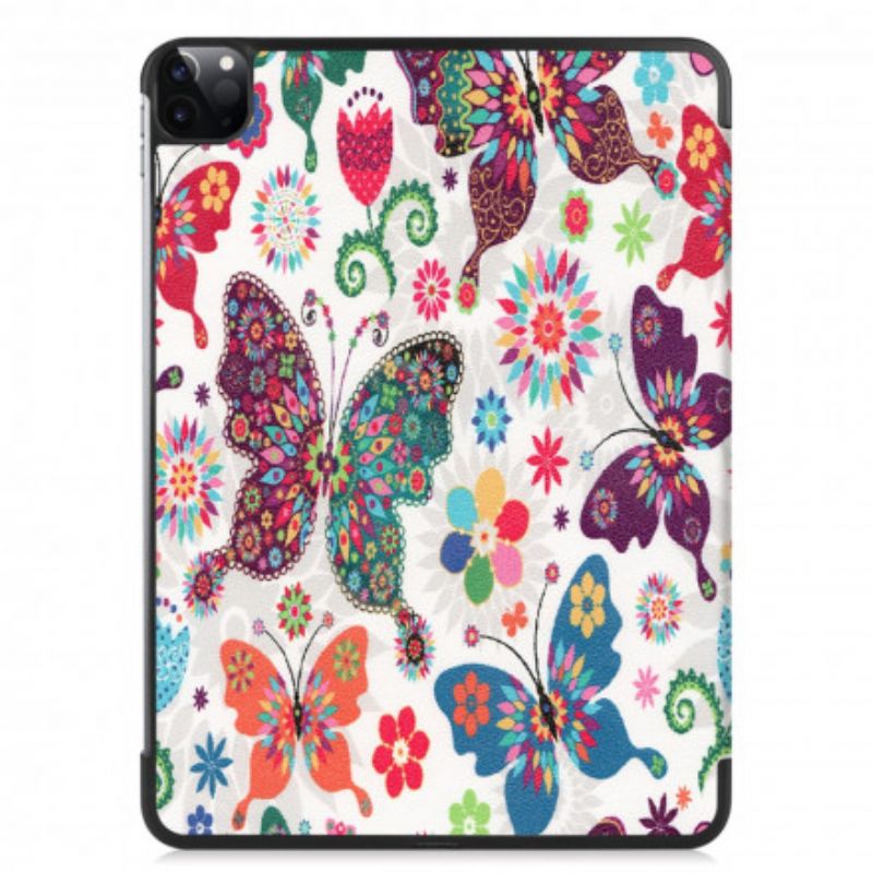 Coque iPad Pro 11" (2021) Porte-stylet Fleurs Vintages