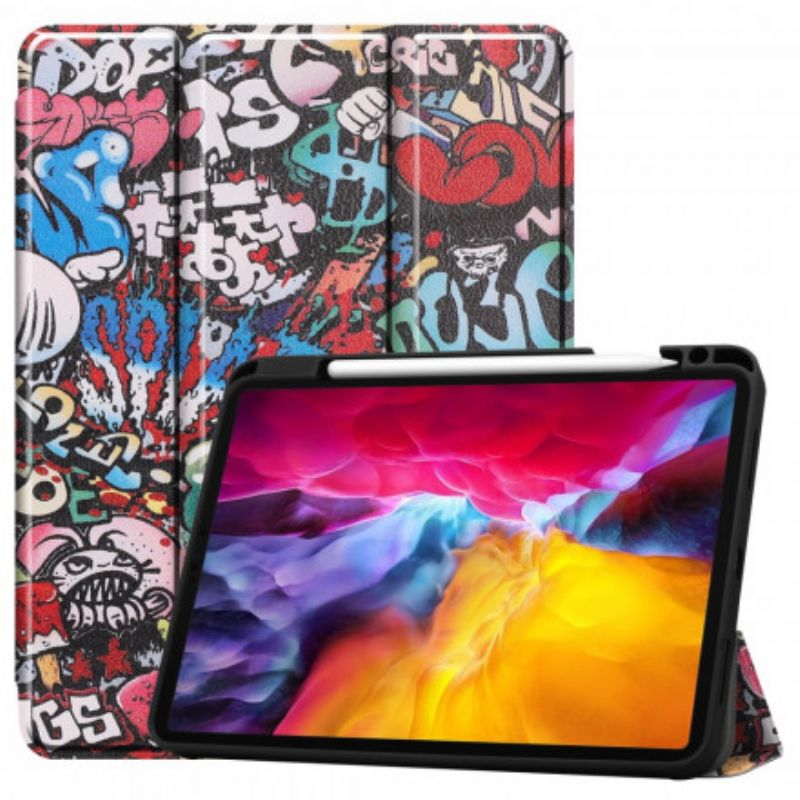 Coque iPad Pro 11" (2021) Porte-stylet Graffitis