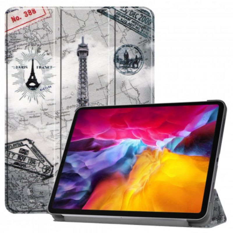 Coque iPad Pro 11" (2021) Tour Eiffel Porte-stylet