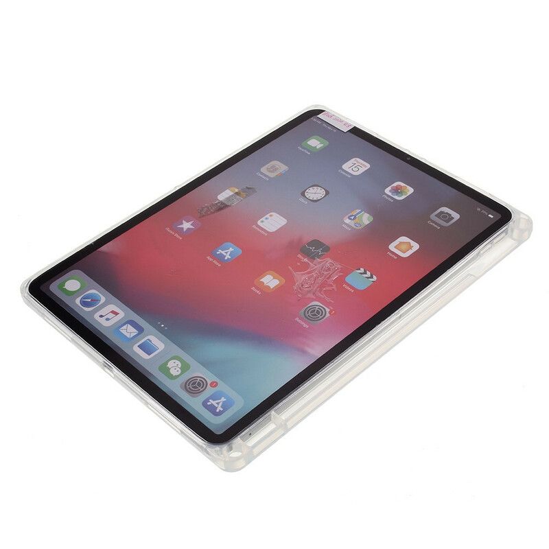 Coque iPad Pro 12.9" (2021) (2020) (2018) Transparente Porte-crayon