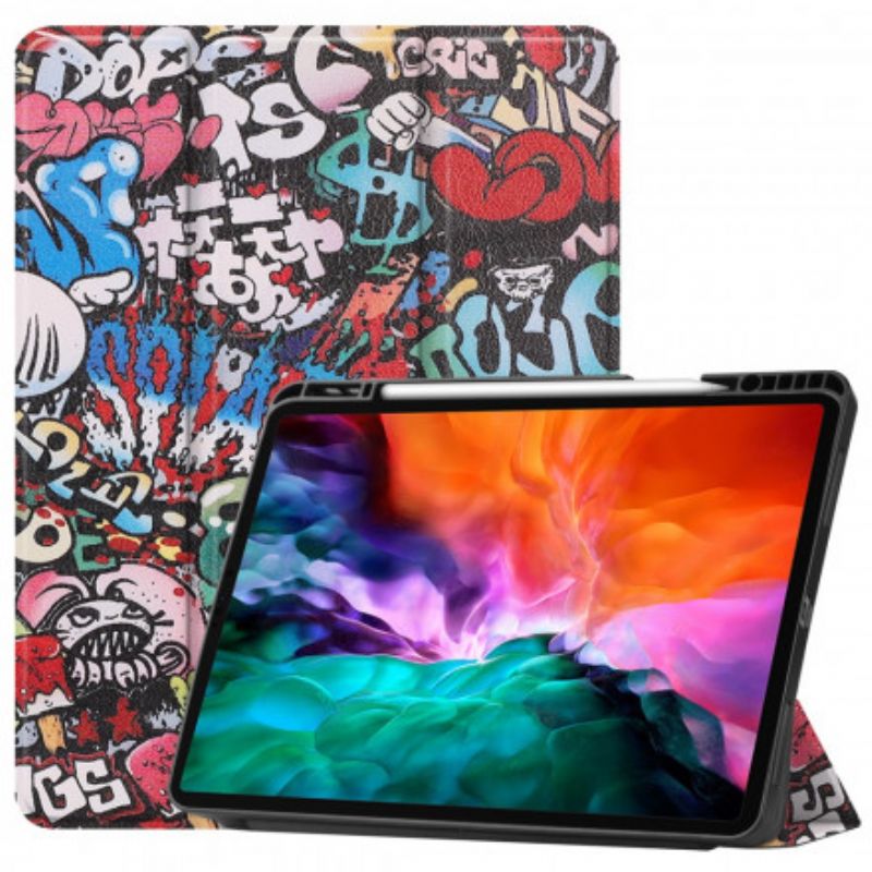 Coque iPad Pro 12.9" (2021) Porte-stylet Graffitis