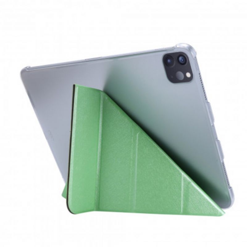 Coque iPad Pro 12.9" (2021) Simili Cuir Texture Soie