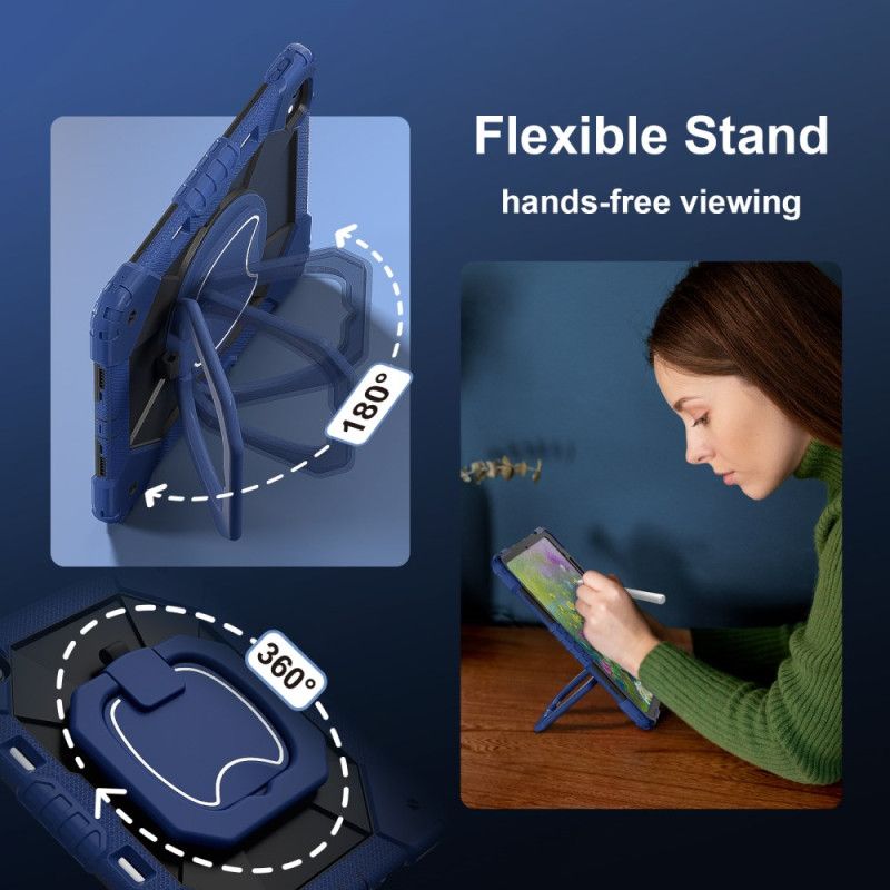 Coque iPad Pro 13 (2025) / 13 (2024) Bicolore Support et Bandoulière