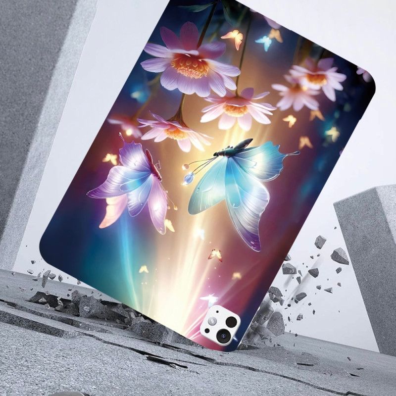 Coque iPad Pro 13 (2025) / 13 (2024) Papillons sous la Lumière