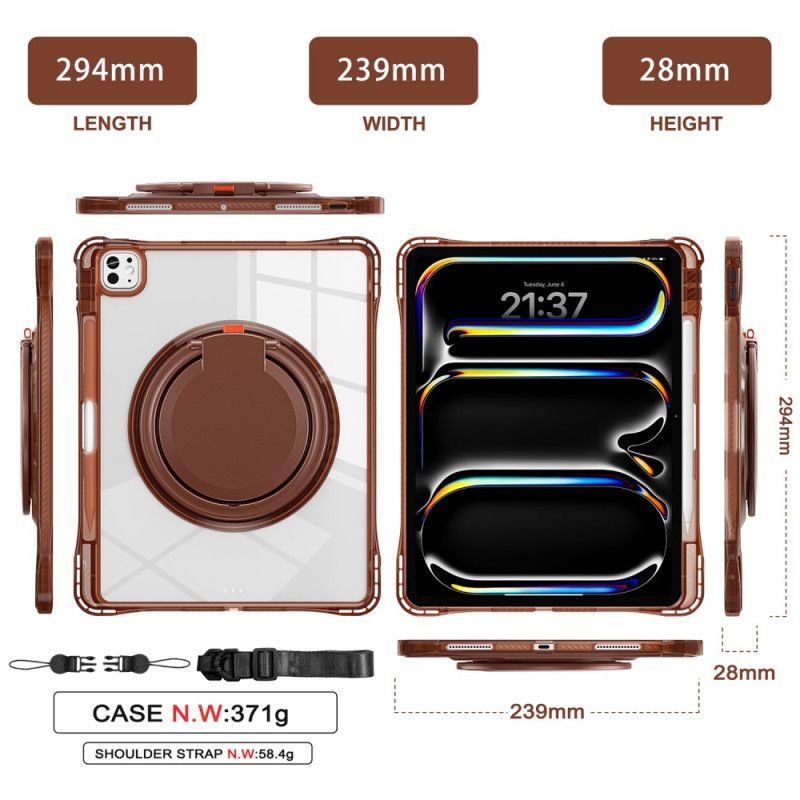 Coque iPad Pro 13 (2025) / 13 (2024) Support Ajustable et Bandoulière