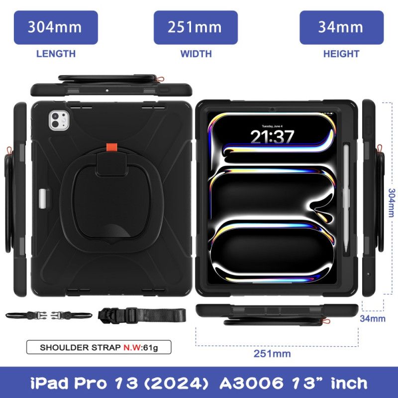 Coque iPad Pro 13 (2025) / 13 (2024) Support Pivotant et Poignée