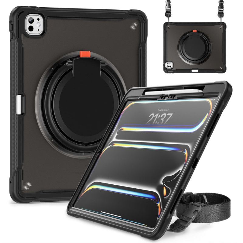 Coque iPad Pro 13 (2025) / 13 (2024) Support Rotatif et Bandoulière