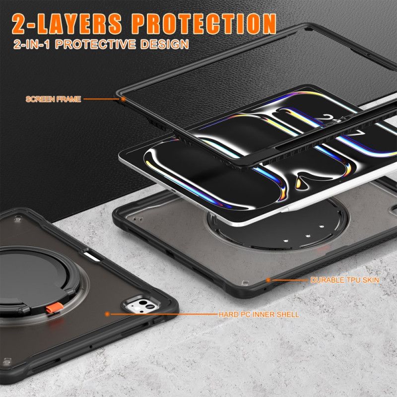 Coque iPad Pro 13 (2025) / 13 (2024) Support Rotatif et Porte-Stylet