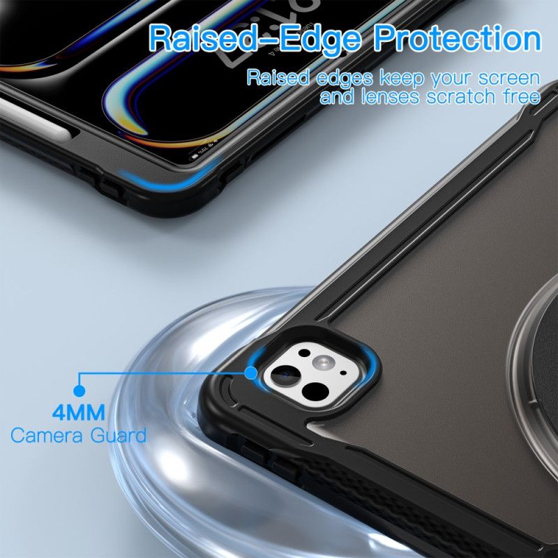 Coque iPad Pro 13 (2025) / 13 (2024) Translucide avec Support