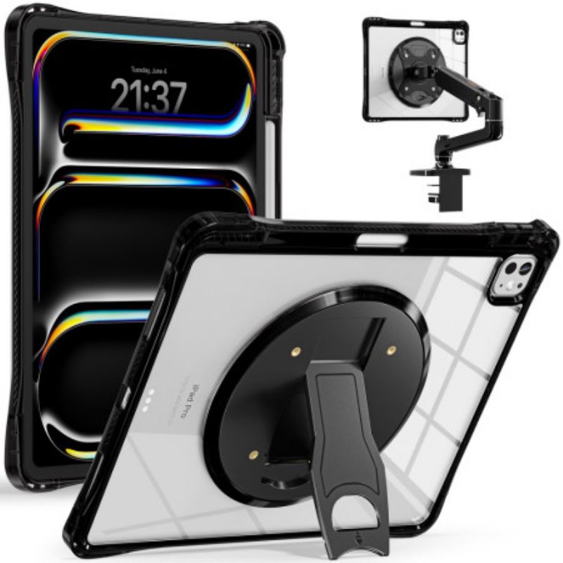 Coque iPad Pro 13 (2025) / 13 (2024) Transparente avec Support