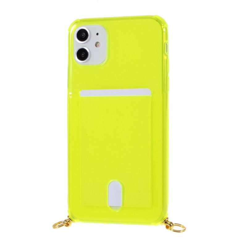 Coque iPhone 11 À Cordon Avec Porte-carte